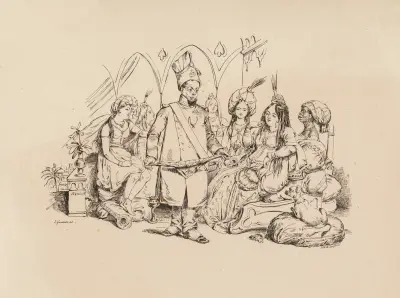 Oh l’arabesque qué grandz oeuils qu’a m’fait av J. J. Grandville