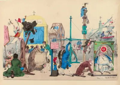 Fester på Champs-Élysées av J. J. Grandville
