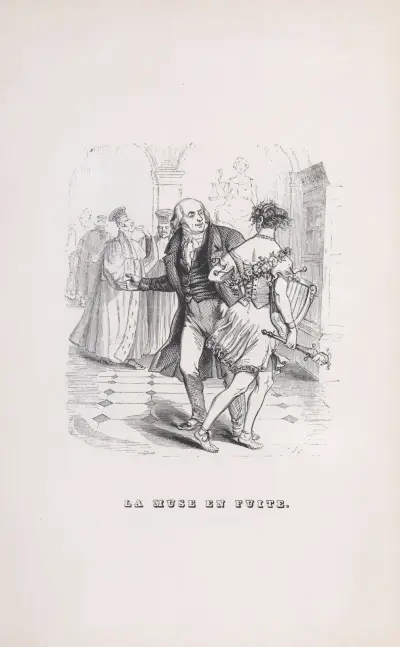 Den flyende musan av J. J. Grandville