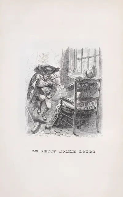 Den lille röde mannen av J. J. Grandville