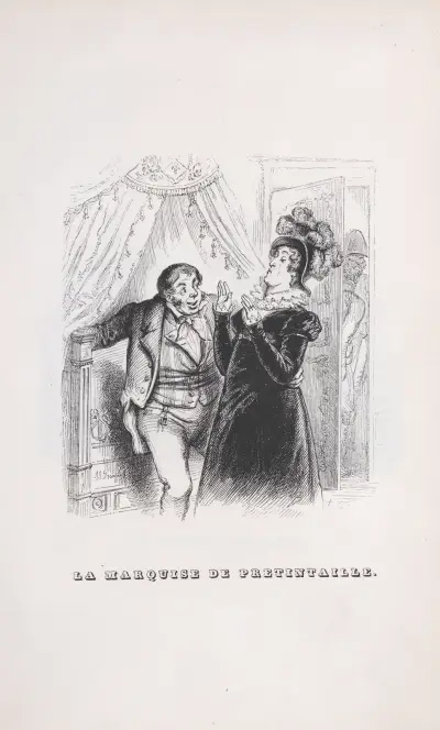Den lättsinniga markisinnan av J. J. Grandville