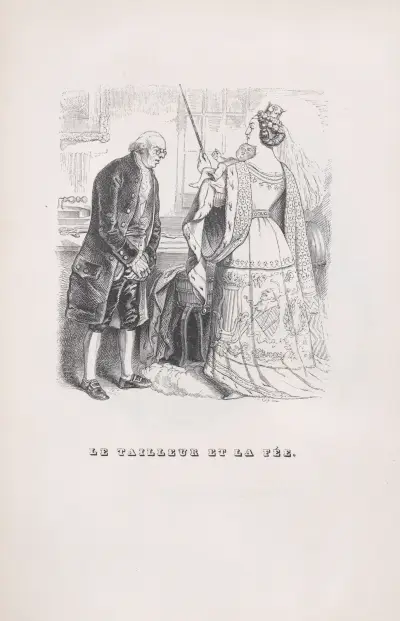 Skräddaren och älvan av J. J. Grandville