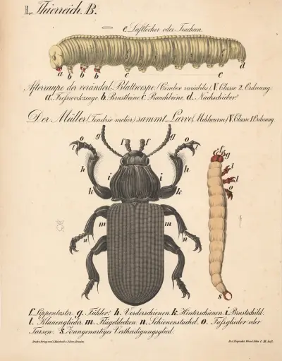 Moučný brouk (Tenebrio molitor), H.J. Ruprecht
