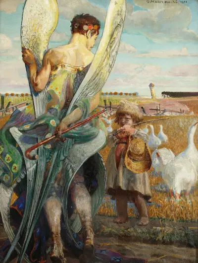 Angel, I shall follow thee von Jacek Malczewski
