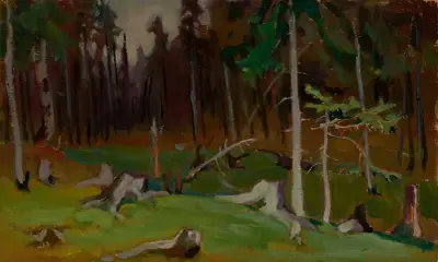 Clearing in a forest von Jacek Malczewski
