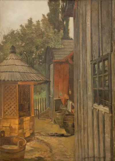 Courtyard von Jacek Malczewski