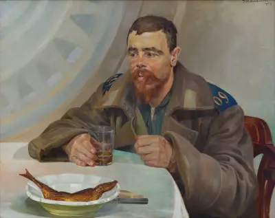 Exil – högra delen av triptyken av Jacek Malczewski