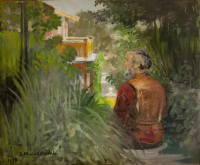 Landscape with a Palace av Jacek Malczewski