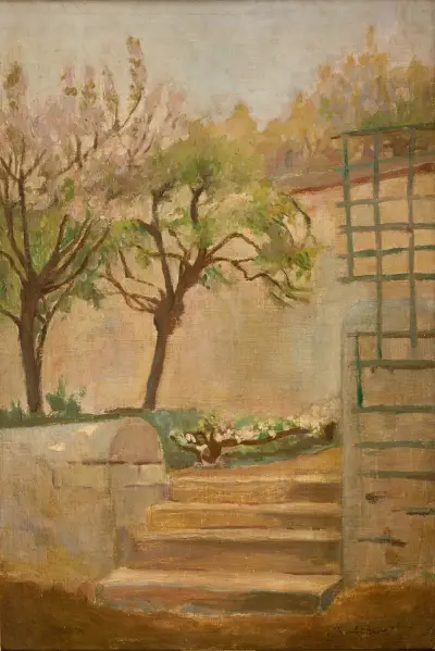 Landscape with Small Stairs von Jacek Malczewski