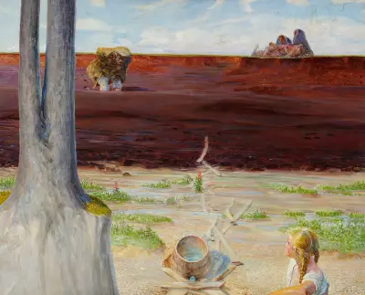 My life – left section of the triptych von Jacek Malczewski