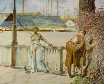 Mitt liv – högra delen av triptyken av Jacek Malczewski