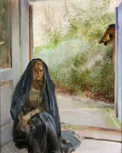 My Models – Triptych (Right Part), 1909 – nr 2 av Jacek Malczewski