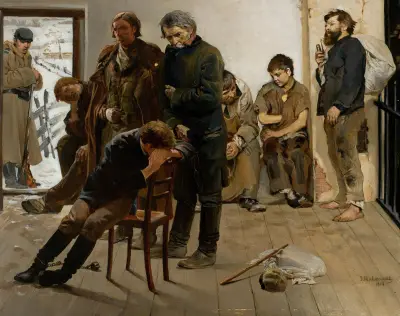 På väg till exil av Jacek Malczewski
