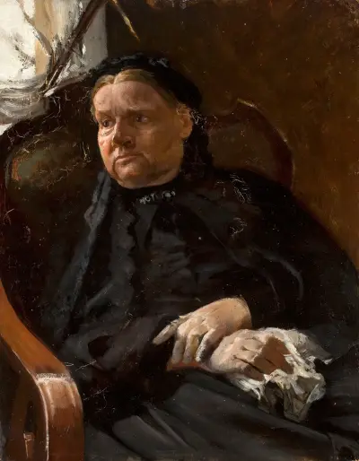 Konstnärens mor av Jacek Malczewski