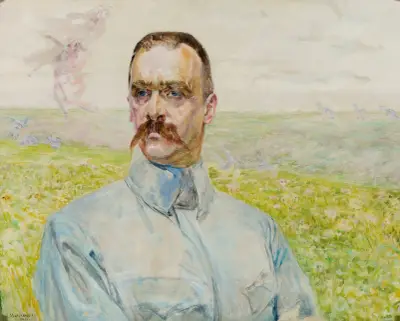 Portrait of brigadier Józef Piłsudski von Jacek Malczewski