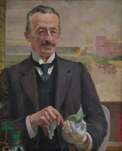 Portrait of Józef Sare, Vice-President of the City of Krakow av Jacek Malczewski