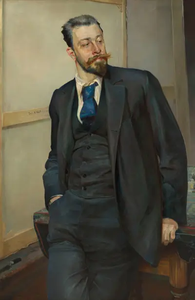 Portrait of Michał Wywiórski av Jacek Malczewski