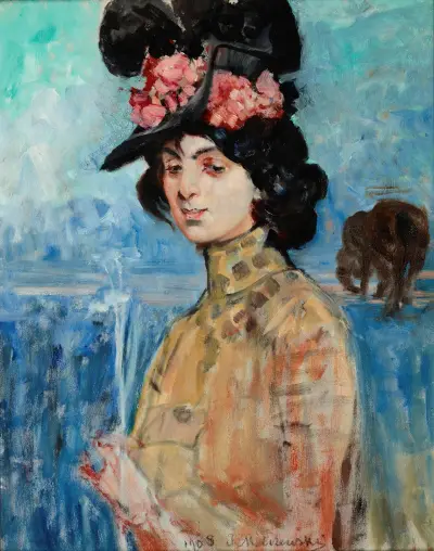 Portrait of Zofia Atteslander av Jacek Malczewski