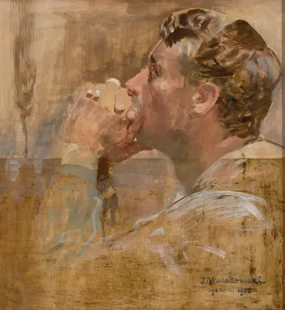 Praying man von Jacek Malczewski