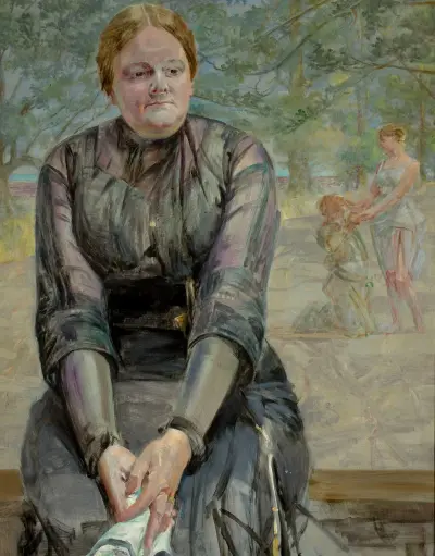 Reverie – portrait of sister Helena Karczewska von Jacek Malczewski
