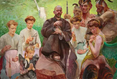 Saint Francis av Jacek Malczewski