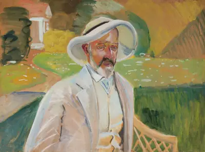 Selbstporträt, 1900 von Jacek Malczewski
