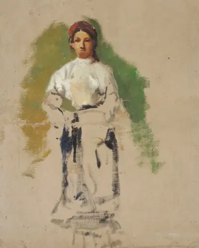 Sketch of a woman. von Jacek Malczewski