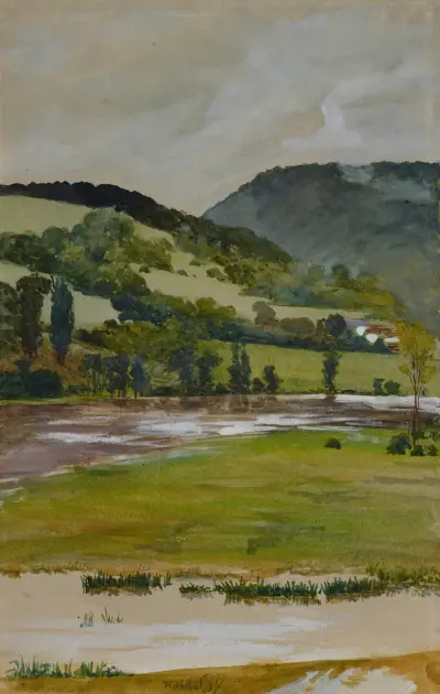 Spring landscape from Rozdół von Jacek Malczewski