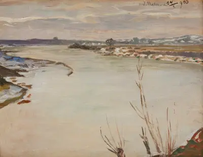 Vårflod av Jacek Malczewski
