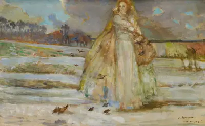St Agnes av Jacek Malczewski