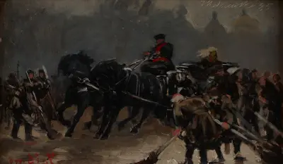 Där kommer tsaren av Jacek Malczewski