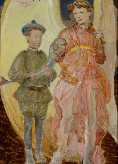 Tobias and the angel von Jacek Malczewski