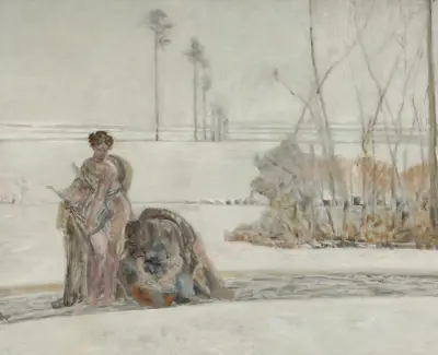 Winter landscape von Jacek Malczewski