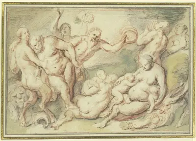 Bachanalia av Jacob Jordaens
