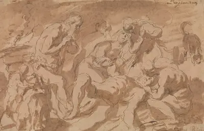 Sorgen över Abel av Jacob Jordaens