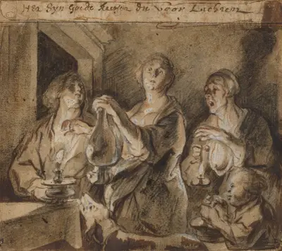 ‘It is good candles which light the way’ av Jacob Jordaens