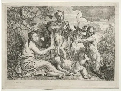 Jupiter närd av geten Amaltheia av Jacob Jordaens
