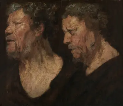 Studier av Abrahams huvud 1620–1621 av Jacob Jordaens