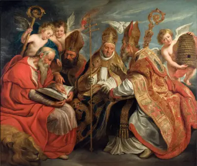 Kyrkofäderna av Jacob Jordaens