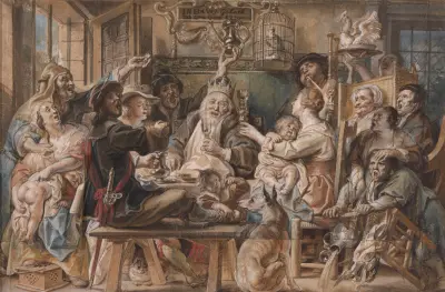 Král pije, Jacob Jordaens