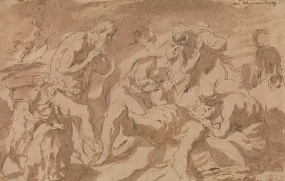 Klagan över Abel av Jacob Jordaens