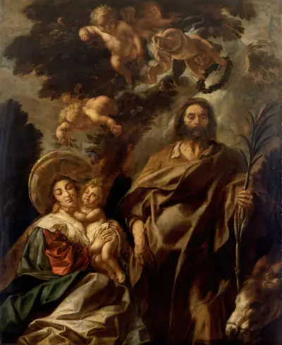 Die Ruhe auf der Flucht nach Ägypten von Jacob Jordaens