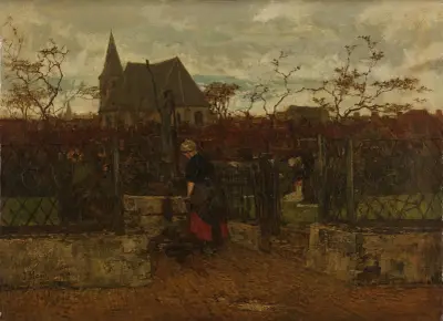 A Bleaching Field av Jacob Maris