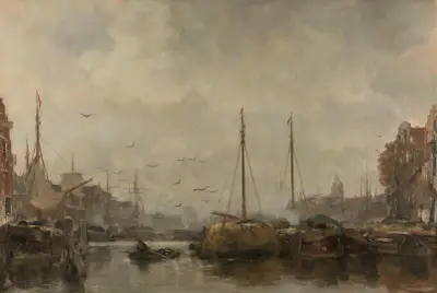 Cityscape av Jacob Maris