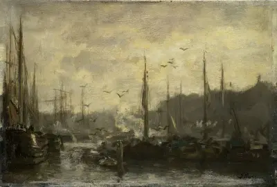 Hamnvy av Jacob Maris