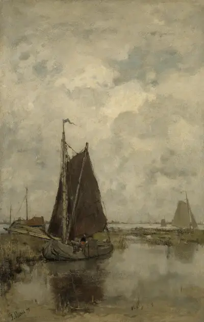 Ships in Dull Weather av Jacob Maris