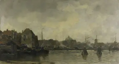 Stadsvy av Jacob Maris