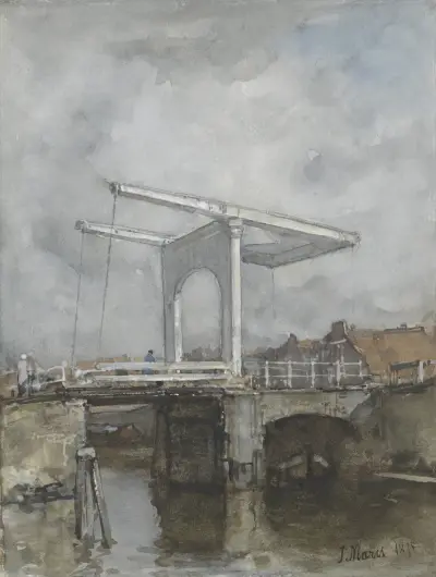 The Drawbridge av Jacob Maris
