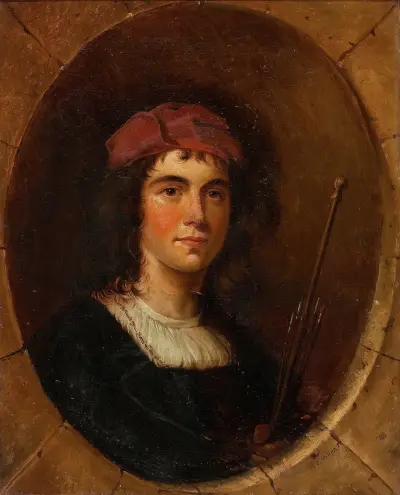 Portrait of an Artist av Alfred Jacob Miller