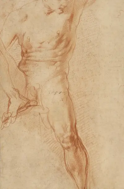 Seated Figure av Pontormo (Jacopo Carucci)